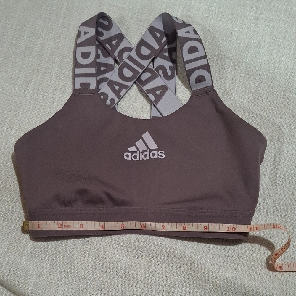 Adidas Lavender Cross-Back Sports Bra - Picture 6 of 7